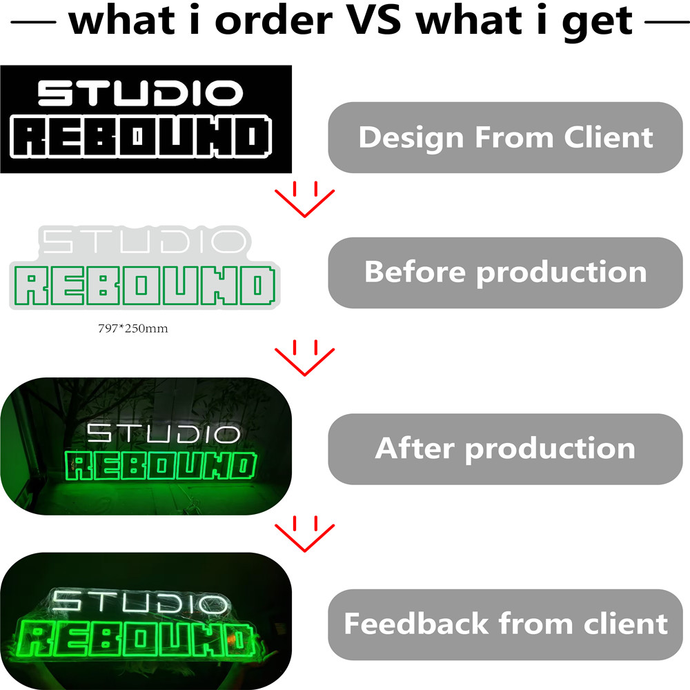 Letrero de neón de diseño pers - Home Improvement Logo reseña y precio
