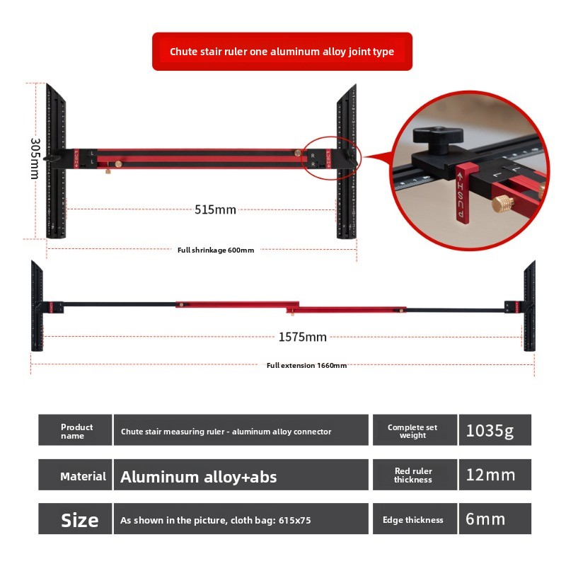 Regla para escaleras de aleaci - Home Improvement Tools reseña y precio