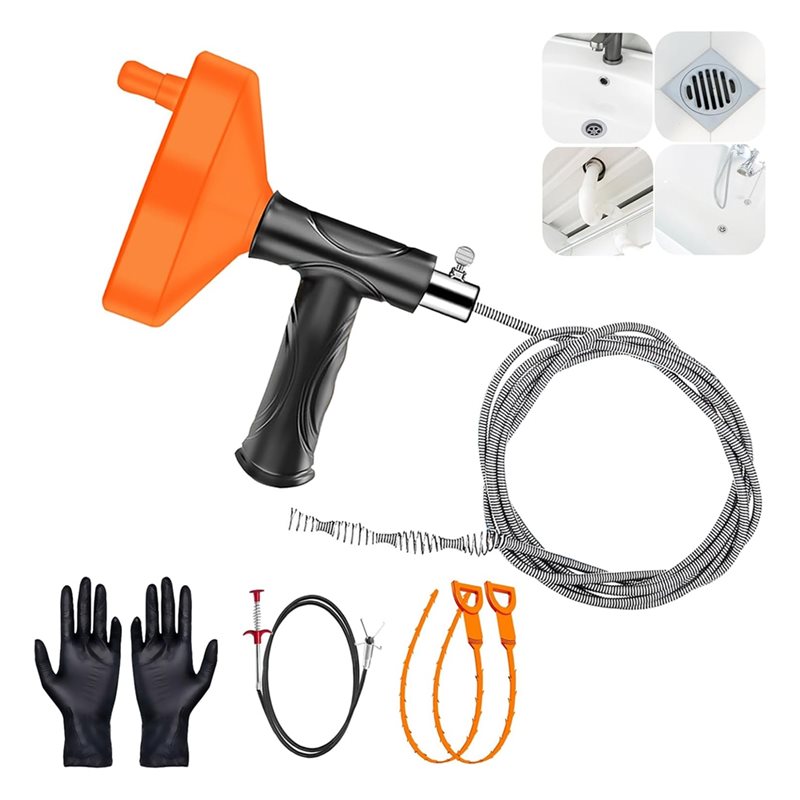 ABGH-Drains Serpiente Desatasc - Plumbing Snake Drain reseña y precio