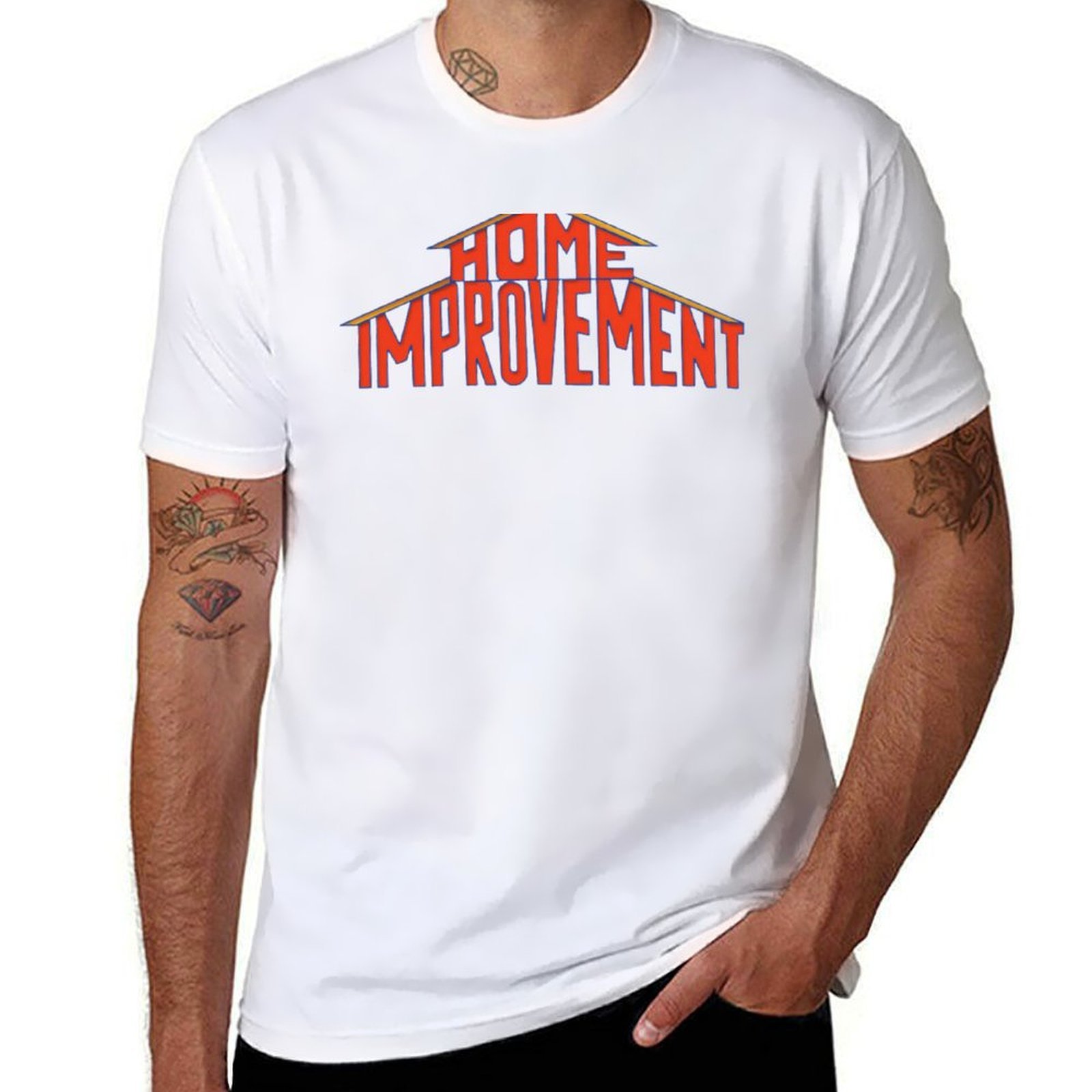 Camiseta con Logo de mejoras p - Home Improvement Logo reseña y precio